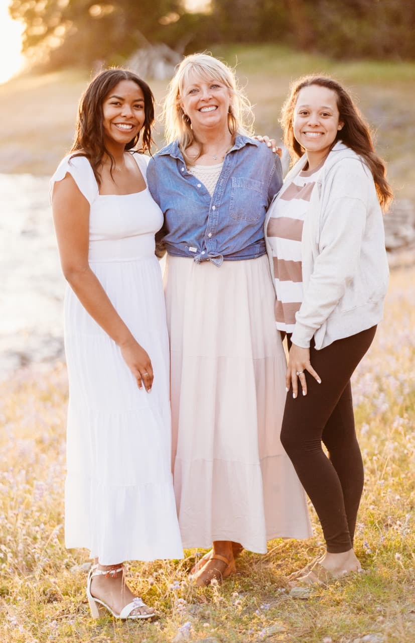 Three generations of women